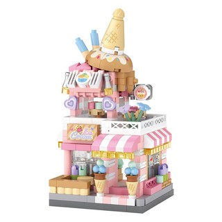 [Nhiều mẫu] Đồ chơi lắp ráp khối xây dựng mini Mô Hình Cửa hàng đường phố phong cách Nhật Bản