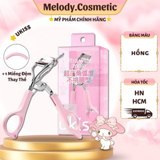 [UKISS] Kẹp Bấm Mi Ukiss Dụng Cụ Uốn Lông Mi Làm Cong Mi Kèm Đệm Thay Thế MELODY.COSMETIC C589