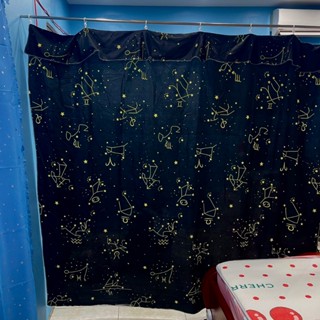 Rèm Cung Hoàng Đạo ngăn phòng ngủ, rèm che gác trọ treo móc - Che chắn riêng tư, decor, màn kéo, ngăn sáng tốt nhà cửa