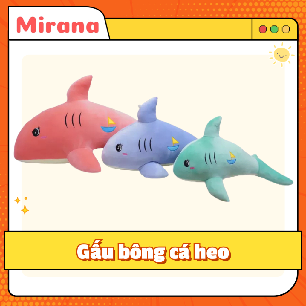 Gấu bông cá heo vải giãn 4 chiều bông tinh khiết, ôm siêu mát tay mềm mịn đáng yêu – Gấu bông Mirana
