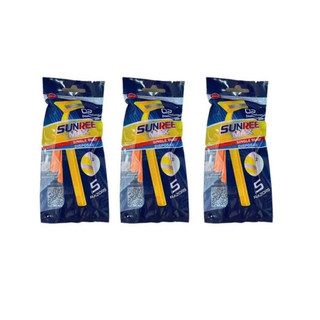 [1 bịch 5 cây] combo 3 bịch dao cạo râu sunree Max 2 lưỡi