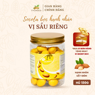  Socola TYCHOCO Sầu Riêng Bọc Hạnh Nhân Giòn Béo Socola Nguyên Chất Đậm Vị Thơm Ngon Thượng Hạng 