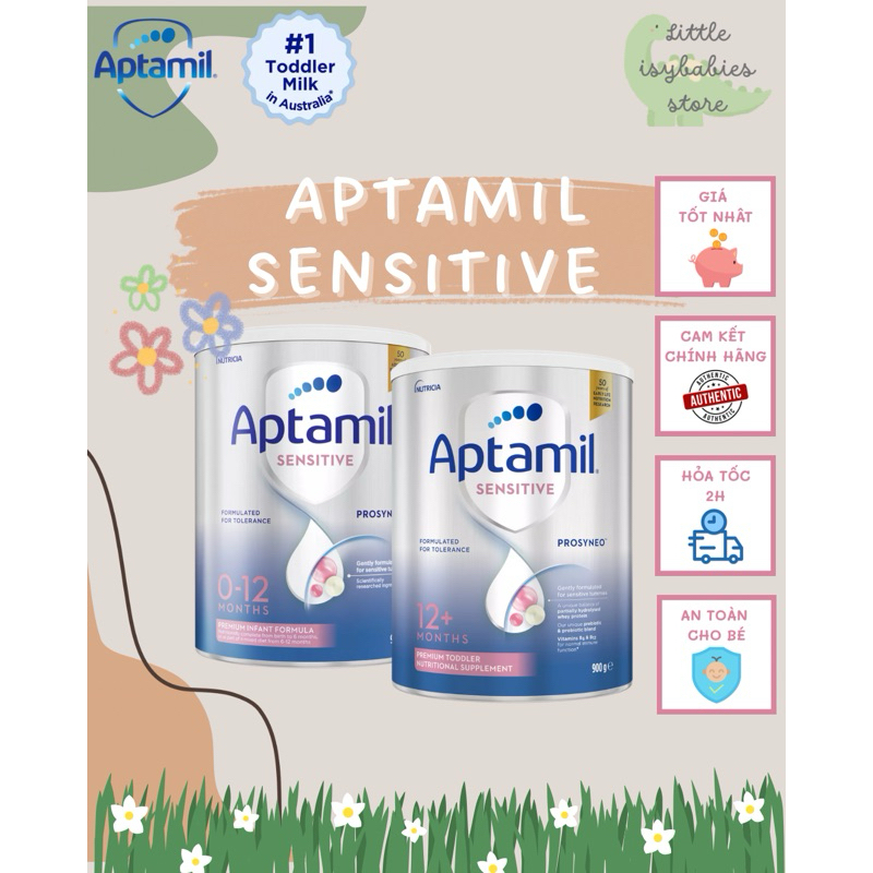 APTAMIL SENSITIVE ÚC 0-12 THÁNG - SỮA ĐẠM THỦY PHÂN 1 PHẦN TP1P APTAMIL SỐ 1