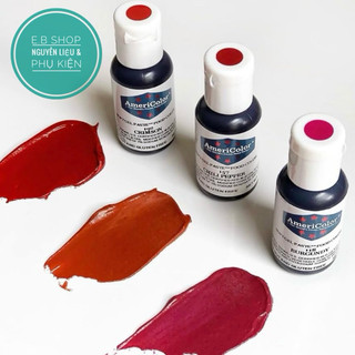 Màu AmeriColor- Màu Đỏ Burgundy 118 màu thực phẩm màu đỏ đun 21gr