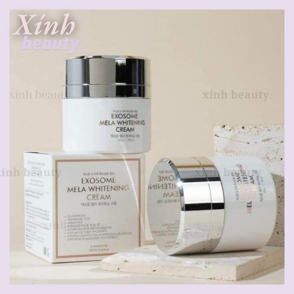 Kem Dưỡng Da Hỗ Trợ Dưỡng Trắng, Giảm Thâm Mờ Nám DOW Exosome Mela Whitening Cream 50G