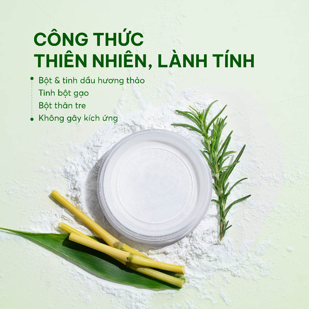 Combo 2 Bột Gội Khô Hương Thảo Sạch Dầu Ngăn Bết Phồng Tóc Tức Thì Cho Mái Tóc Thơm Sạch Bồng Bềnh Tới 24h Cỏ Mềm
