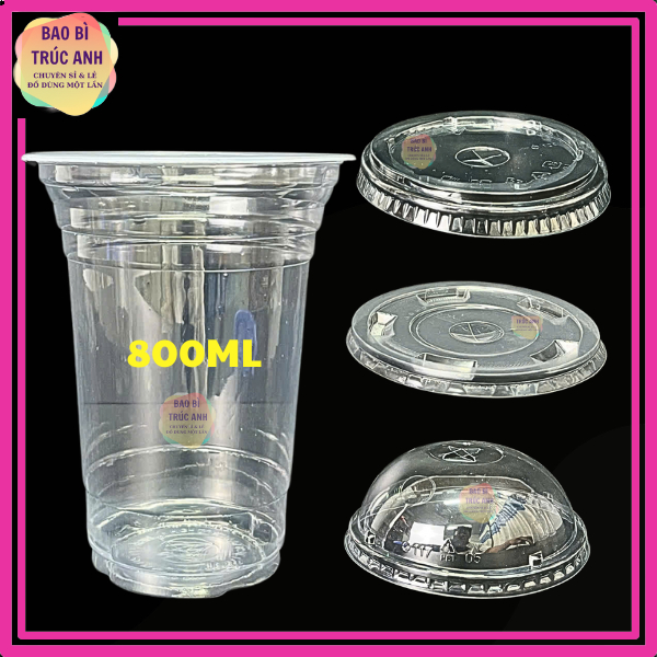 ( SỈ THÙNG ) Ly Nhựa 800ml PP Ly Khổng Lồ Ly Đựng Trà Tắc , Nước Mía , Trà Trái Cây , Nước Ngọt