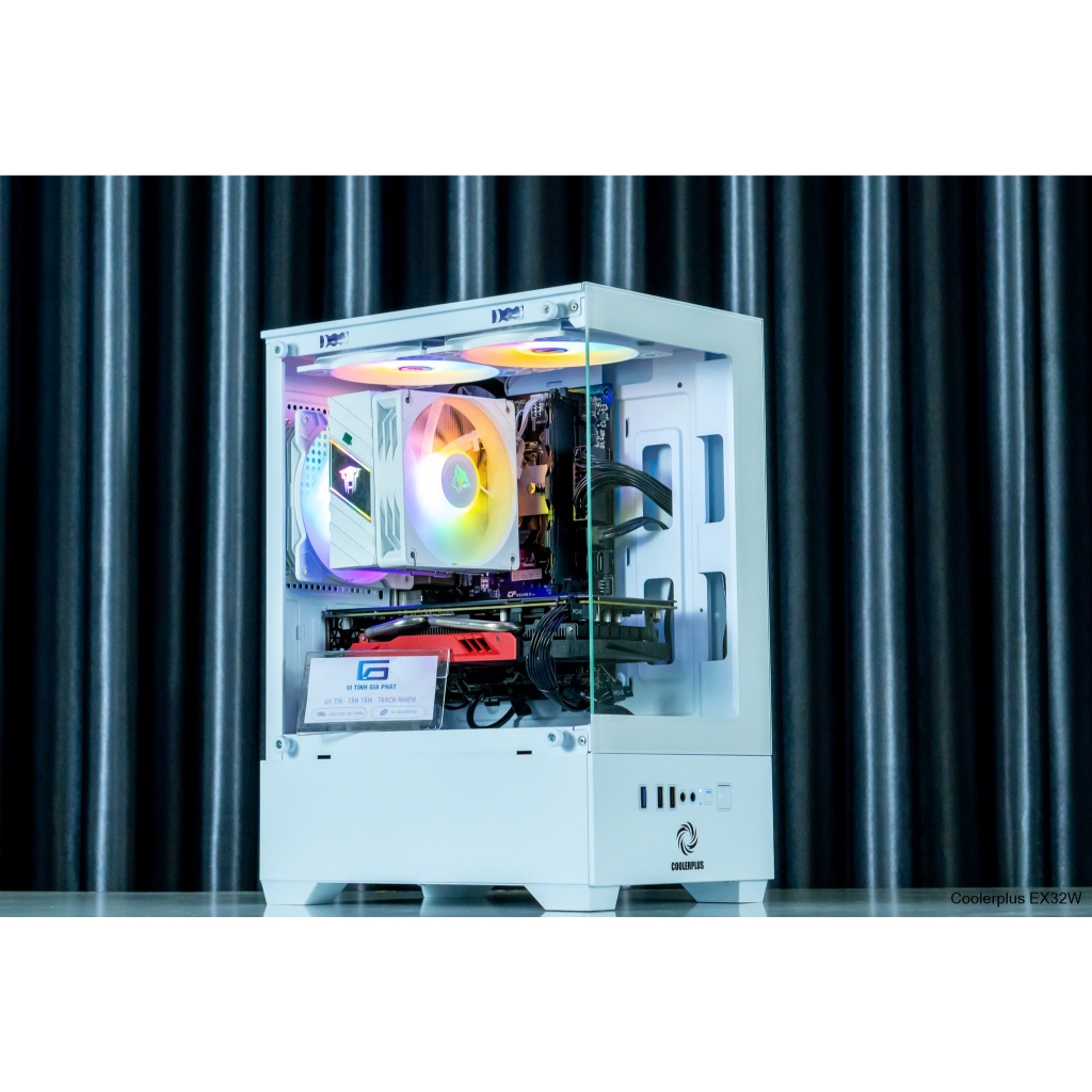 Vỏ Case Máy Tính Bể Cá Trắng / Hồng / Đen (Chưa có Fan Case và các linh kiện bên trong)