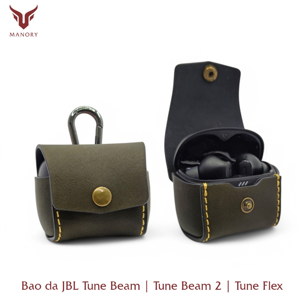 Bao da JBL Tune Beam | Tune Beam 2 | JBL Tune Flex [Da thật 100%] - Manory Leather
