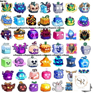 móc khóa game blox fruit ảnh dán game blox fruit có các mẫu lựa chọn