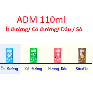 COMBO 2 LỐC - SỮA DINH DƯỠNG ADM GOLD CÓ ĐƯỜNG/  ÍT ĐƯỜNG/ DÂU/ SÔCOLA / A2 ADM ÍT ĐƯỜNG 110ML