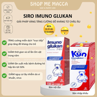 [120ml]Tăng cường sức đề kháng  Syrup kan tăng đề Gấu Kan, Imunoglukan P4H cho Bé