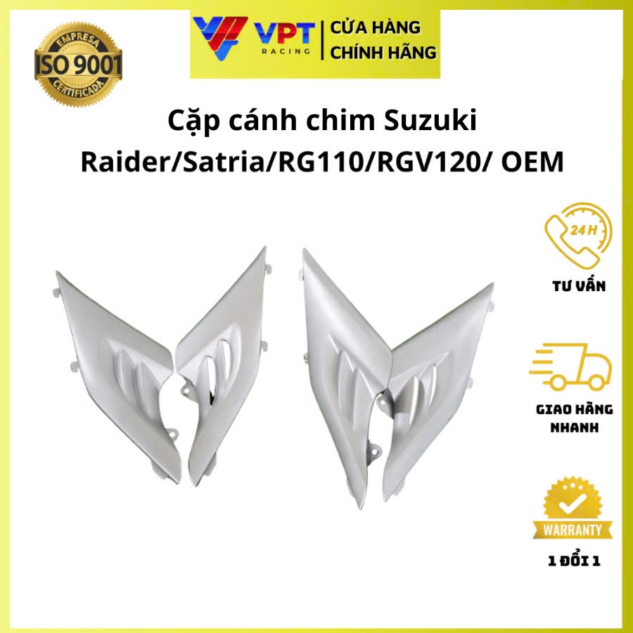 Cánh chim Xipo | Cặp cánh chim sport Satria120 bạc - chính hãng Vietnam 47131