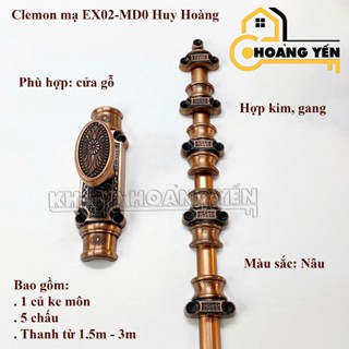  Bộ khoá Cremon Chốt cửa Sông Hồng cửa sổ cửa đi Huy Hoàng MDO - STI Clemon mạ EX02 Ke môn cửa sổ EX03 
