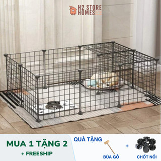  Chuồng quây thú cưng chó mèo lắp ghép từ miếng lưới ghép chuồng đa năng  LƯỚI 35x35  - H2 Store 