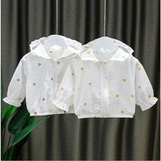 Áo khoác tránh gió bé gái mùa hè loại mỏng 1 lớp cho bé 6th-2 tuổi D1126