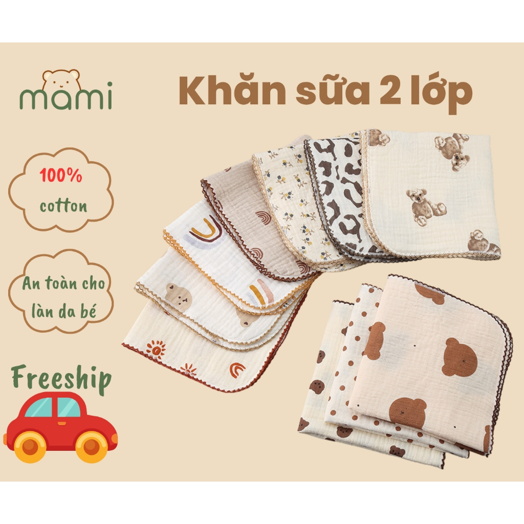 set 5 khăn xô mềm mại 2 lớp