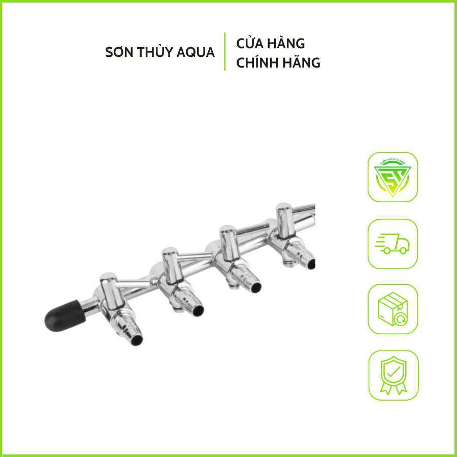 Van oxy chia 2,3,4,8 cho bể cá thủy sinh