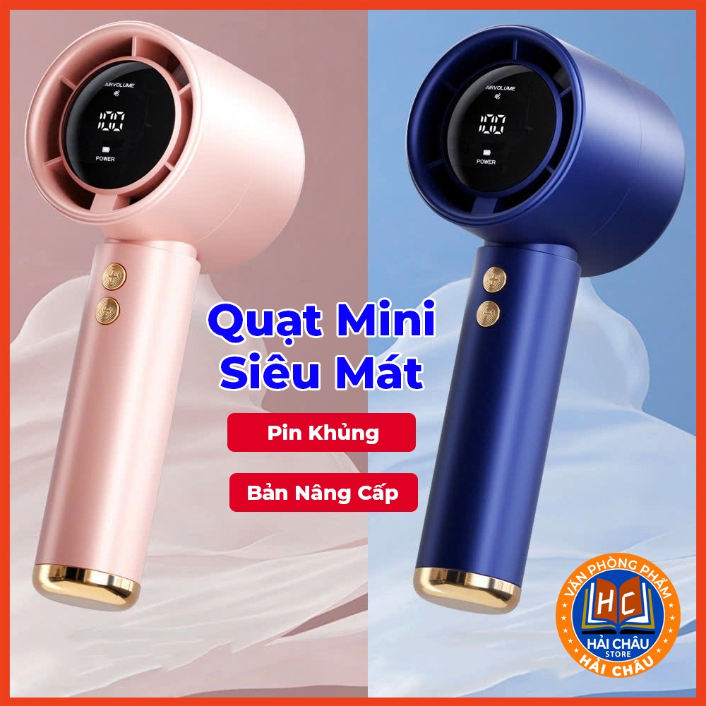 Quạt cầm tay mini M2 5000mAh di động tặng dây đeo có thể sạc gió mạnh 100 tốc độ turbo phản lực màn hình hiển thị pin | BigBuy360 - bigbuy360.vn