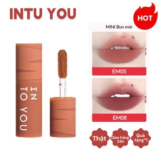[chính hãng] Son kem lì, son bùn INTO YOU mini 1g matte, công dụng kép cho môi và má, mềm mịn như nhung
