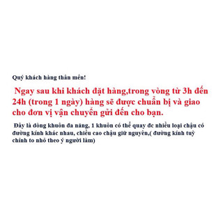 khuôn quay chậu cảnh ( khuôn sen sung, khuôn 1 lưỡi)
