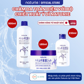  Bộ Dưỡng Da Naturie Hatomugi Nhật Bản Ý Dĩ Gồm Nước Hoa Hồng 500ml Sữa Dưỡng Kem Dưỡng 