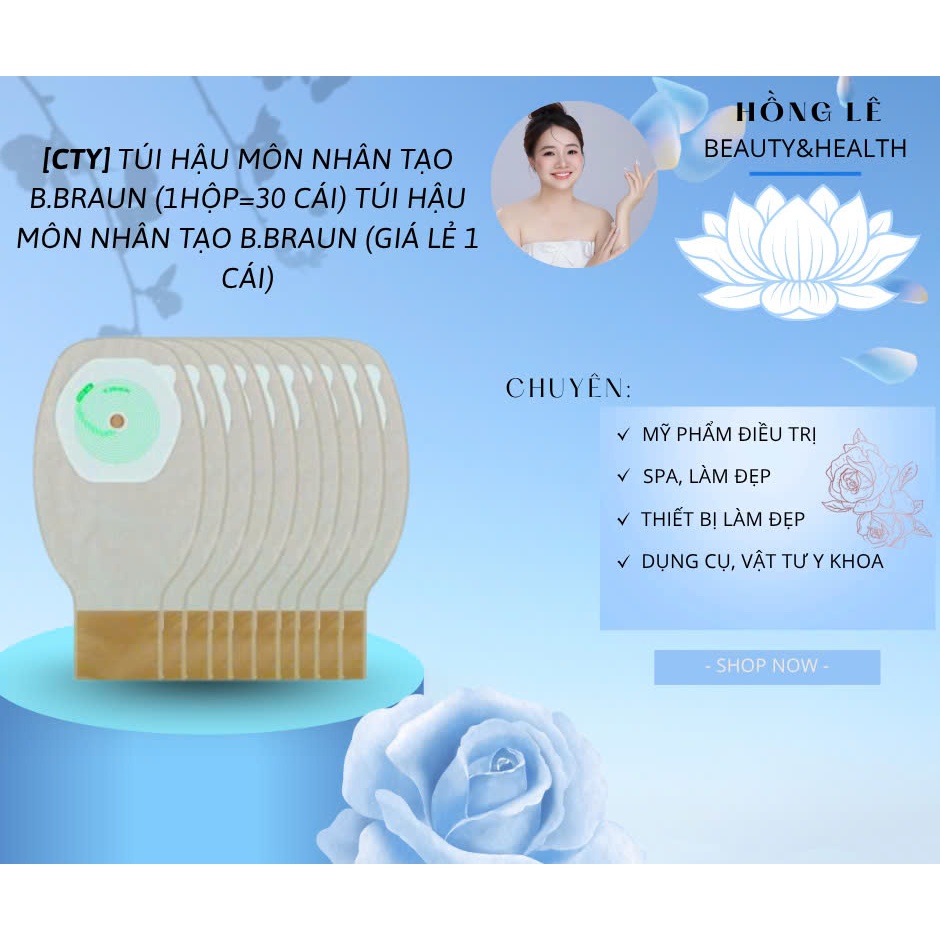 Túi hậu môn nhân tạo B.Braun (1Hộp=30 cái) Túi hậu môn nhân tạo B.Braun (giá lẻ 1 cái)