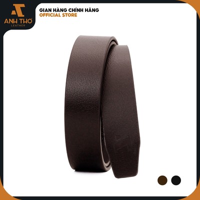 Thắt lưng da bò khóa tự động Anh Tho Leather - DTM4 (không đầu khóa)