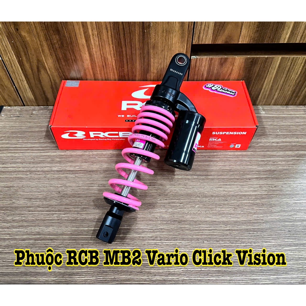 Phuộc Sau RCB MB2 Dành Cho Vario / Click / Vision ( Size : 330MM / Màu Hồng ) Chính Hãng RCB >>>>