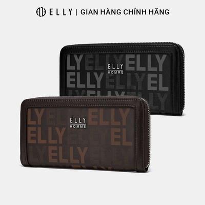 Ví nam da thật ELLY HOMME EVM28 ví cầm tay gấp ngang cao cấp thời trang nam