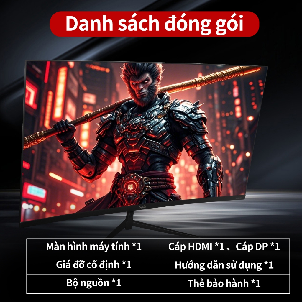 Spin Màn Hình Gaming 2K 32 Inch Đa Năng Tầm nhìn mượt 165Hz Phản hồi 2ms GTG Dải màu rộng phủ đầy đủ | BigBuy360 - bigbuy360.vn