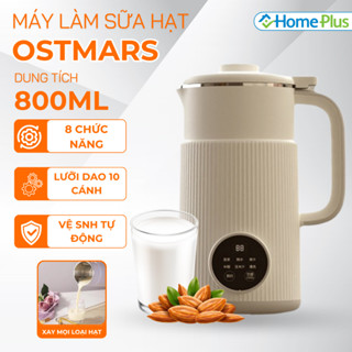 Máy Làm Sữa Hạt OSTMARS Đa Năng Dung Tích 800ml, 8 Chức Năng Xay Nấu Cùng Chế Độ Hẹn Giờ Thông Minh Tiện Lợi