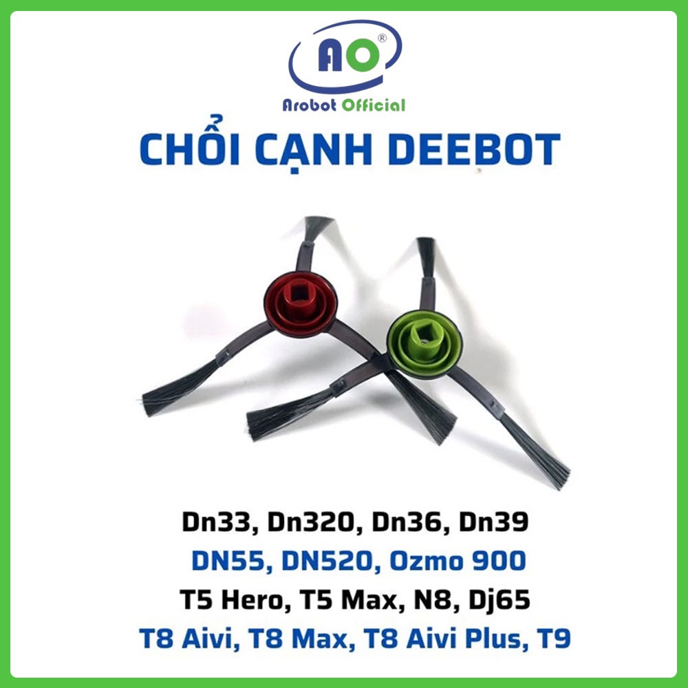 Phụ kiện chổi ven, chổi cạnh robot hút bụi Ecovacs DN,T5,N5,N8,T8,T9: DN33,DN320,DN55,T5MAX,T5HERO,N