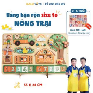 Bảng bận rộn Nông Trại thông minh Montessori cho bé phát triển trí tuệ, kỹ năng | Trò Vui BB52
