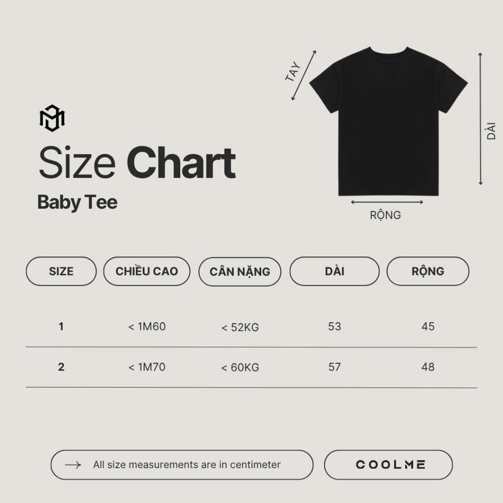 Áo baby tee trơn Coolme, áo thun babytee basic 100% cotton 250gsm local brand hồng be trắng đen | BigBuy360 - bigbuy360.vn