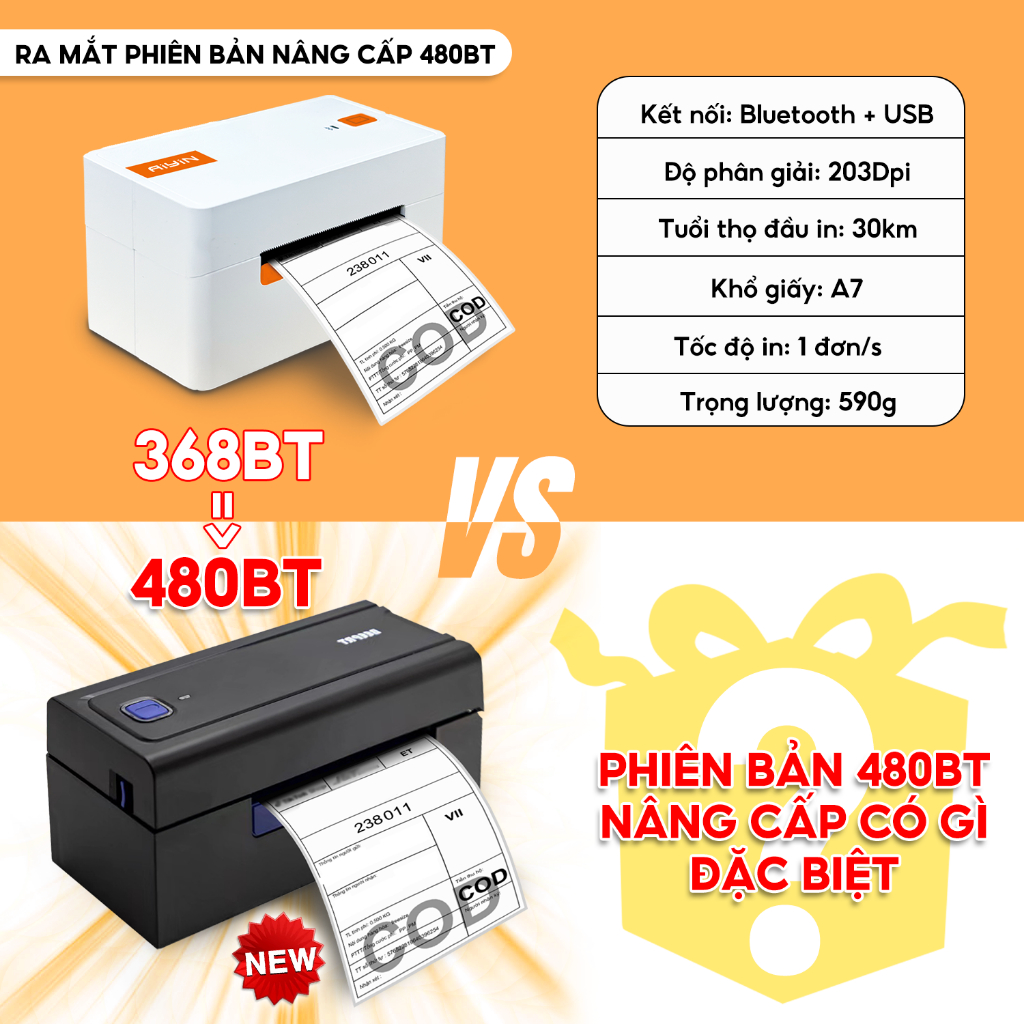 Máy In Nhiệt Bluetooth AYIN Khổ A6 A7 In Nhanh Tiện Lợi, Bảo Hành 15 Tháng