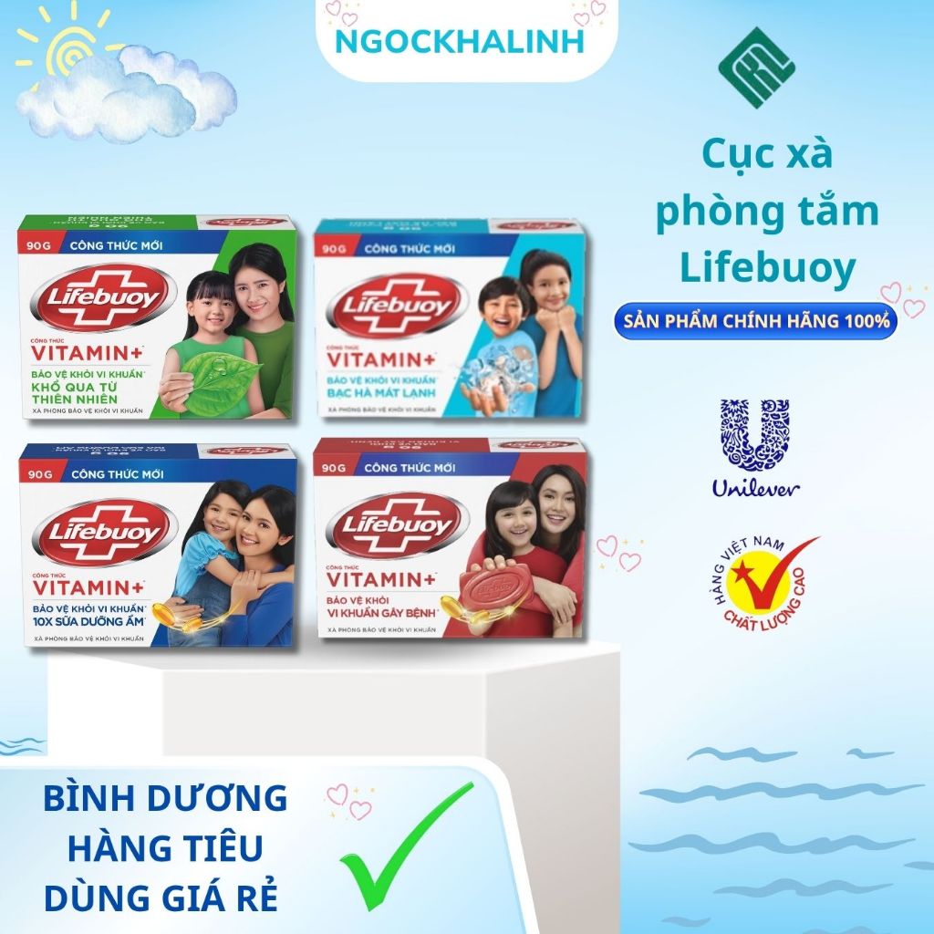 Xà Bông cục Lifebuoy Thiên Nhiên 90g