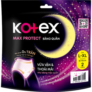 Băng vệ sinh Kotex Ban Đêm dạng quần cỡ L/XL 2x16