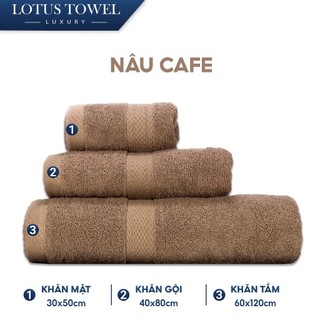 Khăn Tắm, Khăn Mặt, Khăn Gội LotusTowel 100% Cotton, Mềm Mịn Thấm Hút, Không Phai Màu - Aikomi