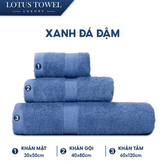 Khăn Tắm, Khăn Mặt, Khăn Gội LotusTowel 100% Cotton, Mềm Mịn Thấm Hút, Không Phai Màu - Aikomi