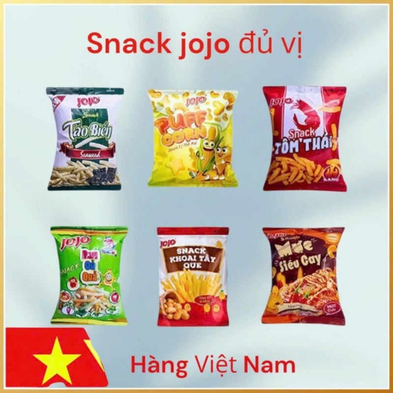SNACK JOJO đủ vị thơm ngon 32g ăn vặt, snack