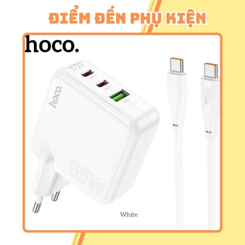 Củ Sạc Nhanh Hoco C115A GaN 65W Chính Hãng, Sạc Nhanh GaN 65W Hoco C115A PD QC, Củ Sạc Nhanh 65W Hoc
