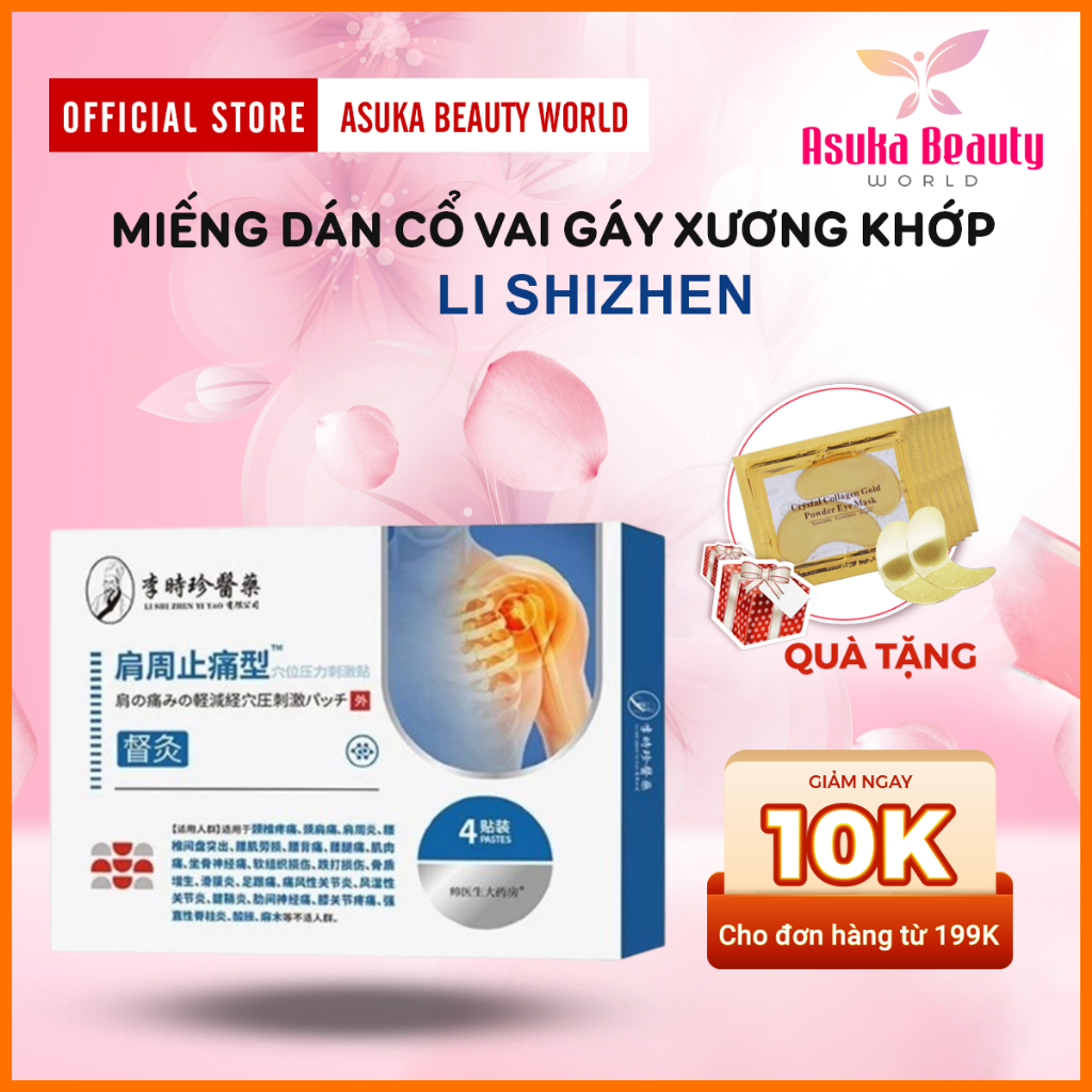 Miếng Dán Giảm Đau Vai Gáy Li Shizhen – Dán Li Shizhen Giảm Tê Mỏi, Ê Buốt & Làm Dịu Nhanh Vùng Cổ V