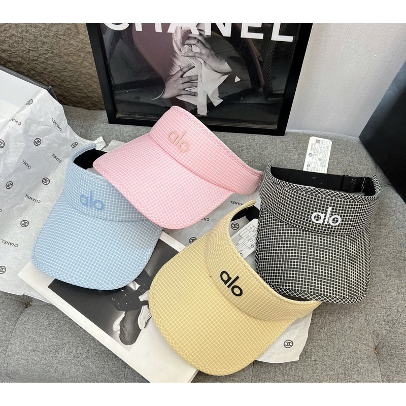 mũ nửa đầu chống nắng kẻ ô ALO