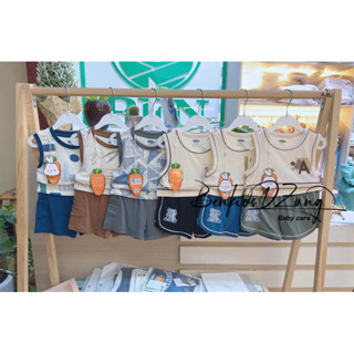 UALAROGO - Bộ ba lỗ vải petit/bamboo mềm mát cho bé trai/bé gái