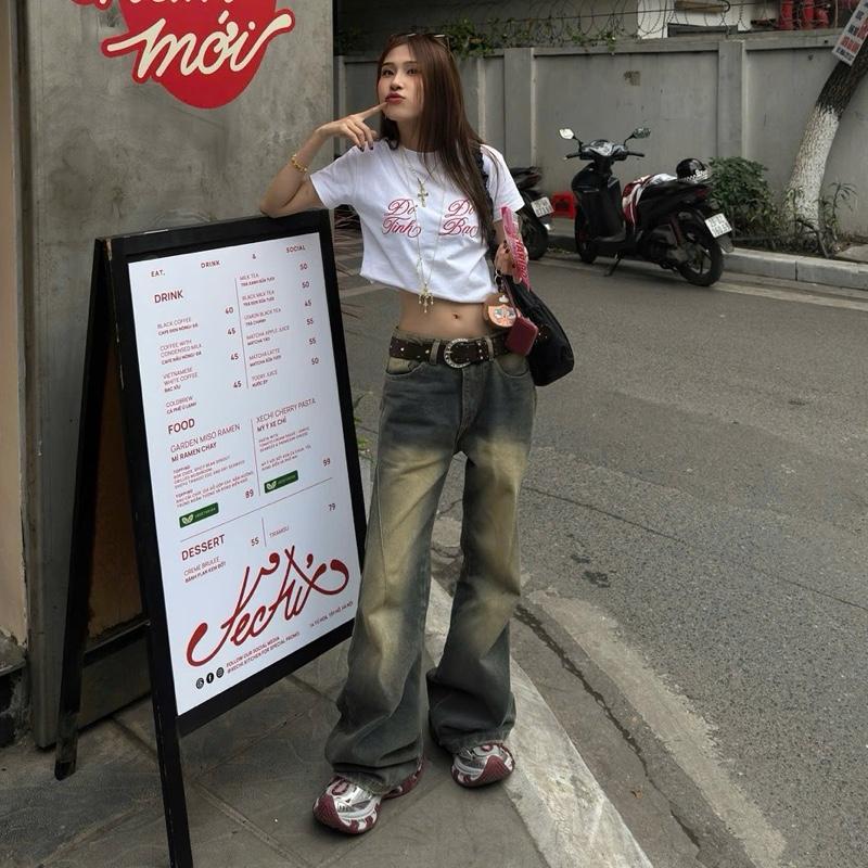 [4 MÀU MỚI] FLARED JEANS WASH VER 1  - Quần jeans ống loe wash Whose Studio | BigBuy360 - bigbuy360.vn