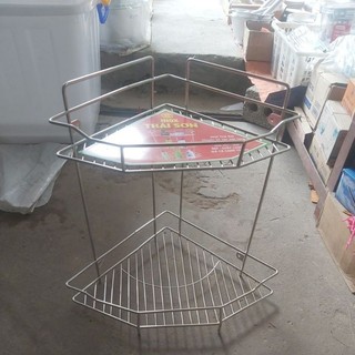 Kệ góc inox 2 tầng 201_304