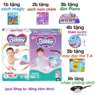 [QUÀ TỪ 1B - BỊCH ĐẠI MẪU MỚI SIÊU TIẾT KIỆM] Bỉm quần Bobby ultra+/ Bobby Premium Soft chính hãng đủ size