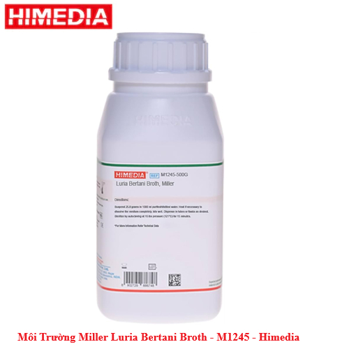 Môi Trường Miller Luria Bertani Broth, Model: GM1245-500g, Hãng: Himedia, Hàng mới 100%