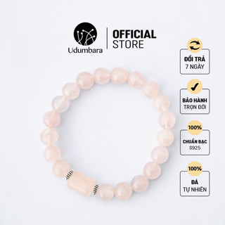 Vòng tay đá thạch anh hồng lu thống tự nhiên thu hút tình yêu năng lương phong thủy udumbara